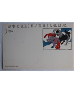 CPA Böcklin Jubiläeum Basel 1897 Lith. Hindermann Suisse Centaures