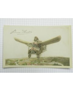 CPA Bonne Année Avion Aviation