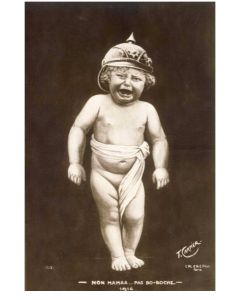 CPA CARTIER GUERRE 1914-18 Satirique Photo enfant Militaria