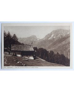 CPA Charravex Vue sur le Grand Perron et le Bel Oiseau Valais Suisse