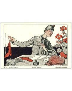 CPA Illustrateur CHATILLON Soldat Humour Satire Guerre