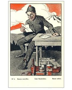 CPA Illustrateur CHATILLON Soldat Satire politique Guerre