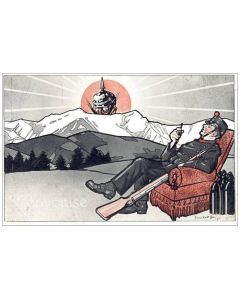 CPA Illustrateur CHATILLON Soldat Satire politique Guerre