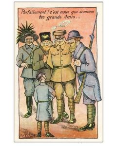 CPA Illustrateur CLOSUIT - Alliés Satire - Guerre