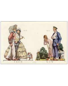 CPA Illustrateur Fred LEIST Guerre Humour anglais chien