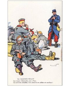 CPA Illustrateur KOISTER Soldat Satire Guerre Allemagne
