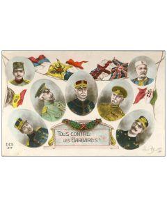 CPA illustrée Albert BEERTS Soldat Guerre Patrie Union