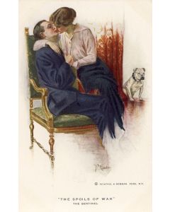 CPA illustrée Couple amoureux guerre The Spoils of war