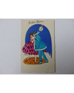 CPA Illustrée Douky Bonne année