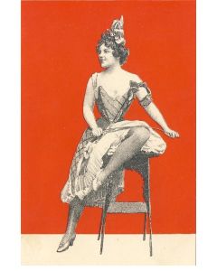 CPA illustrée Femme au fouet femme de la nuit Mode