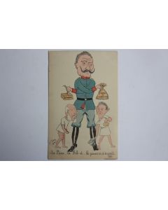 CPA illustrée Guerre 14-18 Caricature Guillaume II O'Gène