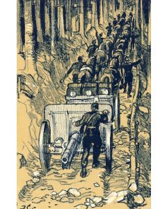 CPA illustrée JC J. C. Armée Suisse Guerre 1914-18 Occupation des Frontières Grenzbesetzung Artille