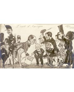 CPA illustrée L'oncle d'Amérique Suisse Satire militaire Humour