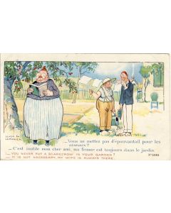 CPA illustrée LEVEN et LEMONIER  SID's Humour series