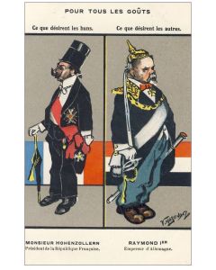 CPA illustrée MARENDAZ V. Satire politique anti-allemande Empereur Guerre 1914-18