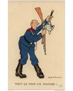 CPA illustrée Mass´boeuf - Guerre 1914-18
