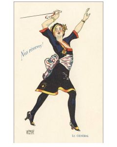 CPA Illustrée MAY W. de Italien Guerre 1914-18 Série Nos réserves ! N°10