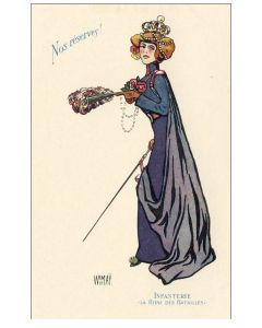 CPA Illustrée MAY W. de Italien Guerre 1914-18 Série Nos réserves ! N°9