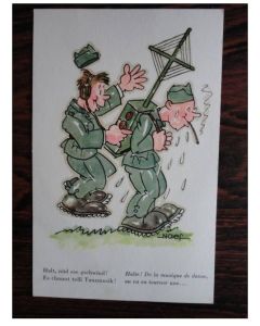 CPA illustrée NAEF Humour Guerre Caricature