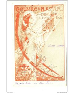 CPA illustrée Œuvre du Bazar Église St François de Sales