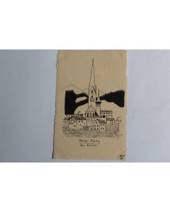 CPA illustrée Suisse Davos-Platz 1906 HR Raum für Mitteilungen