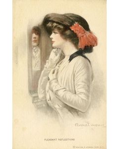 CPA illustrée UNDERWOOD Clarence Femme Mode Séduction Anglais England