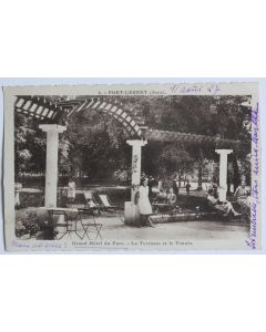 CPA Jura Port-Lesney Grand hôtel du Parc La terrasse et le Tennis