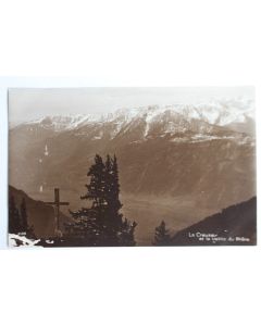 CPA La Creusaz et la Vallée du Rhône Valais Suisse