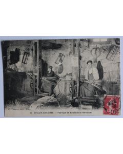 CPA Loir-et-Cher Chouzy-sur-Cisse Fabrique de balais