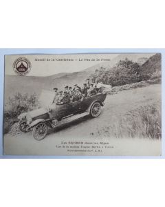 CPA Massif de la Chartreuse Les Saurer dans les Alpes Automobile
