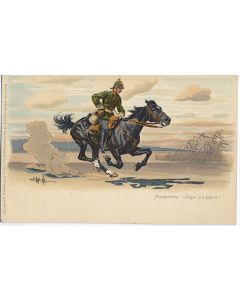 CPA militaire illustrée 