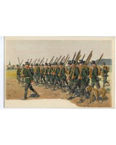 CPA militaire illustrée 