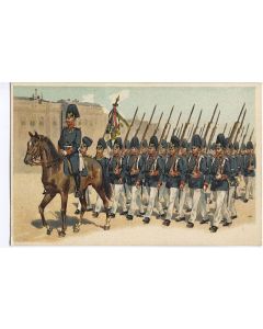 CPA militaire illustrée 