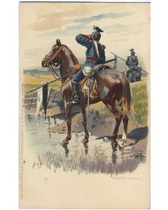 CPA militaire illustrée - Vedette Culan