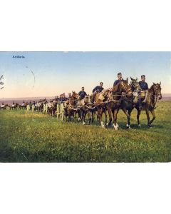 CPA militaria Armée Suisse Artillerie Cavalerie 1915