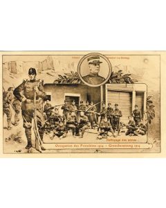 CPA Militaria Armée Suisse Occupations des frontières Nettoyage des armes
