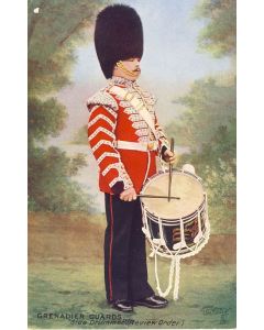 CPA MILITARIA illustrateur Oilette Grenadier Guards Side drummer