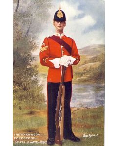 CPA MILITARIA illustrateur Oilette Sherwood Foresters