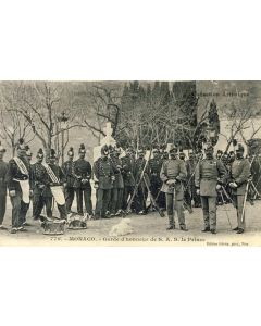 CPA Militaria Régiment MONACO Garde d'honneur de S. A. S. Le Prince