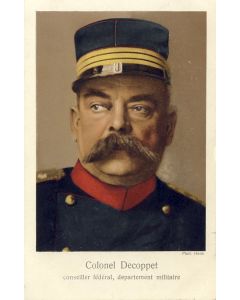 CPA Militaria Suisse Colonel Decoppet Conseiller fédéral