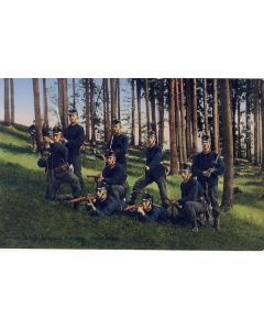CPA Militaria Suisse Guerre Infanterie Patrouille