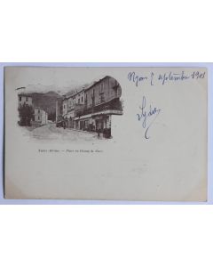 CPA Nyons Place du Champ de Mars Drôme