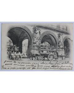 CPA Paris Les guichets du Louvre Omnibus