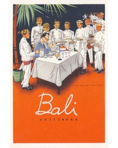 CPA Pays-Bas Hollande Amsterdam Restaurant BALI Illustré