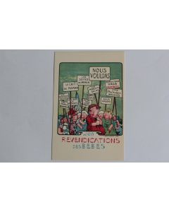 CPA publicitaire Eau de Vals Revendications des bébés