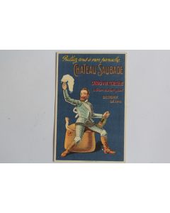 CPA Publicitaire illustrée Château Saubade Grand vin mousseux Béarn