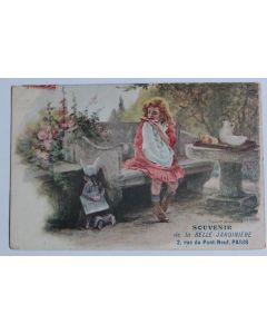 CPA publicitaire Souvenir de la Belle Jardinière Pont-Neuf Paris