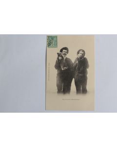 CPA Pyrénées Montreur d'ours Éleveurs d'Ours Haute-Ariège Ustou Oursons