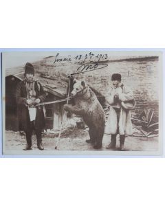 CPA Roumanie Montreur d'ours 1913