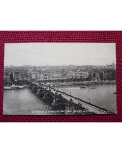 CPA Royaume-Uni London Somerset house and Waterloo Bridge